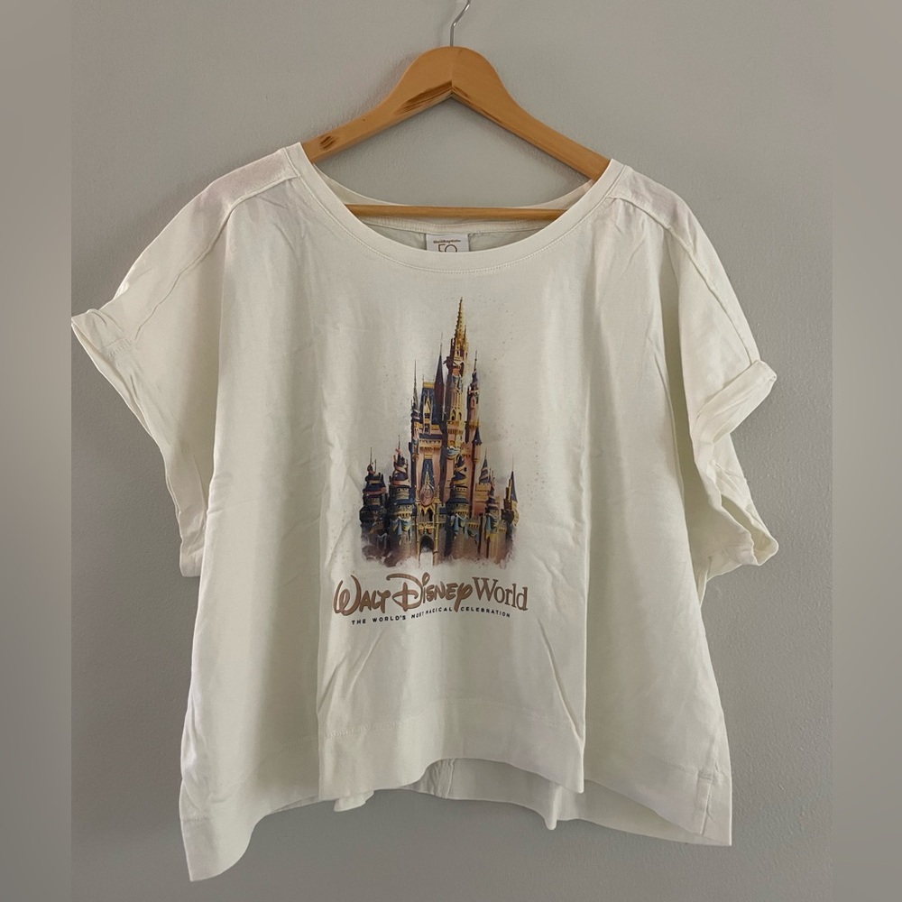 Disney 50th Anniversary Cream Crop Top